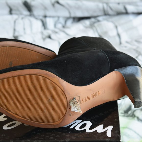 Nine‎ West Black Suede Boots - Picture 6 of 8